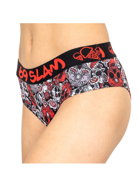 69slam Dámske nohavičky 69SLAM boxer bamboo red sugar crane
