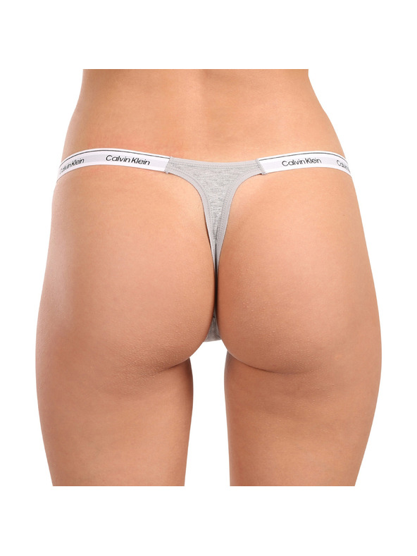 Calvin Klein Dámske tanga Calvin Klein sivé