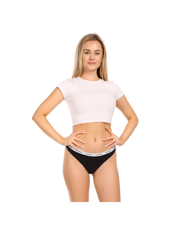 Calvin Klein Sada troch - dámske tanga Calvin Klein čierne