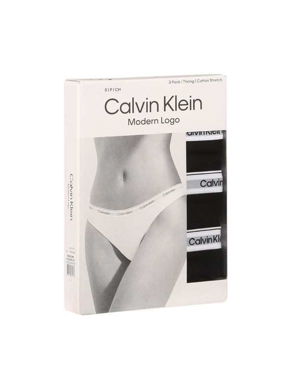 Calvin Klein Sada troch - dámske tanga Calvin Klein čierne