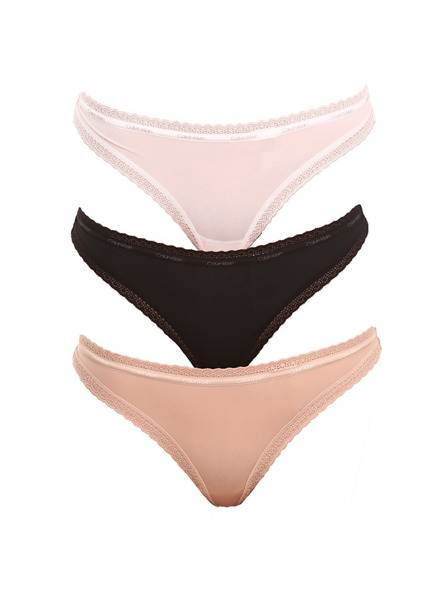 Calvin Klein Sada troch - dámska tanga Calvin Klein viacfarebné