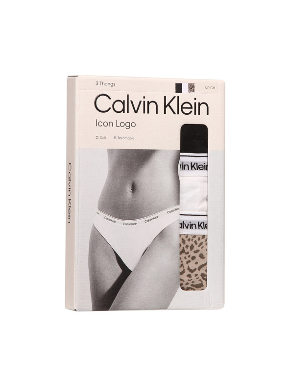 Calvin Klein Sada troch - dámske tanga Calvin Klein viacfarebné