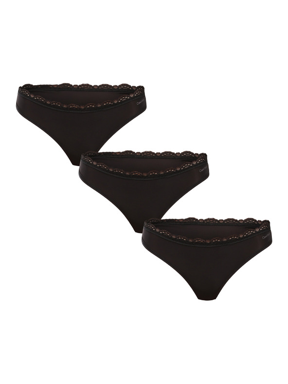 Calvin Klein Sada troch - dámska tanga Calvin Klein čierna