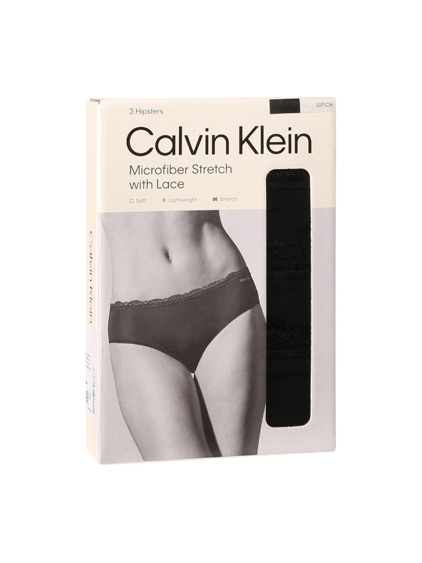 Calvin Klein Sada troch - dámske nohavičky Calvin Klein čierne
