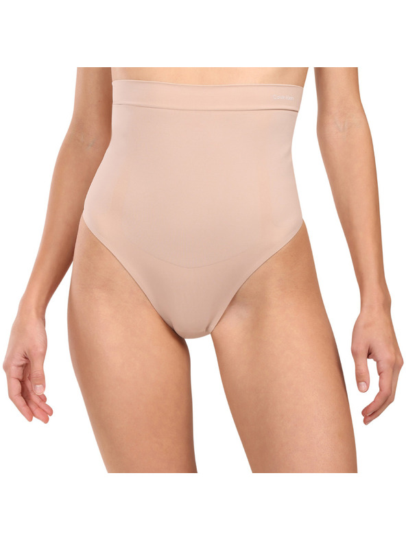 Calvin Klein Dámska modelujúca tanga Calvin Klein béžové