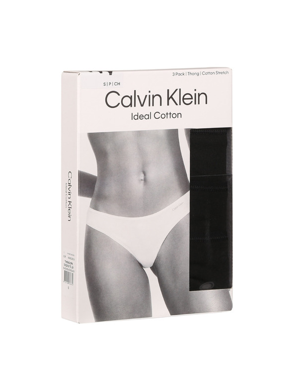 Calvin Klein Sada troch - dámska tanga Calvin Klein čierna