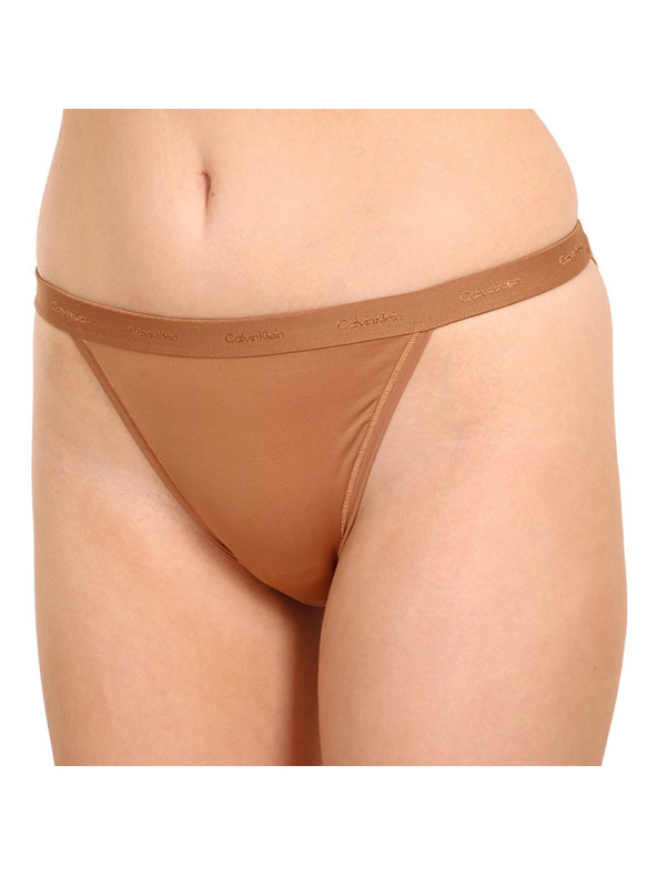 Calvin Klein Dámske nohavičky Calvin Klein hnedé