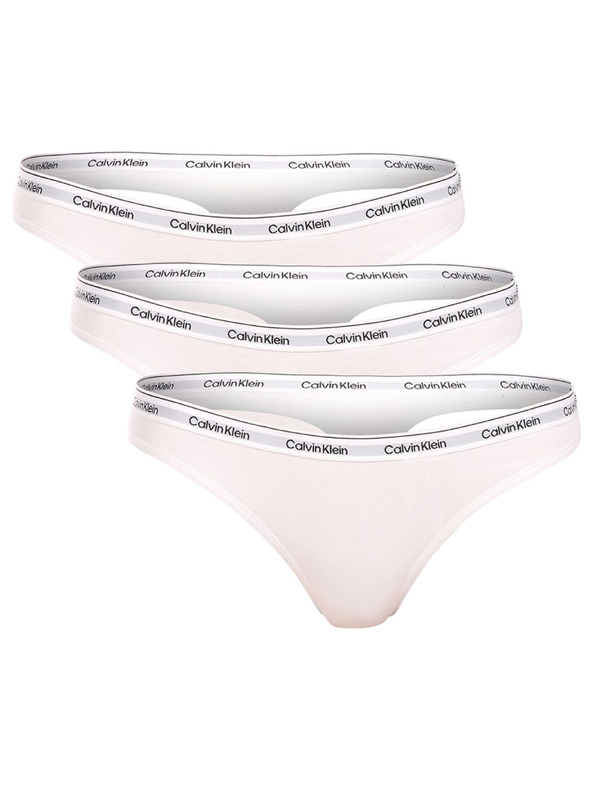 Calvin Klein Sada troch - dámska tanga Calvin Klein biela