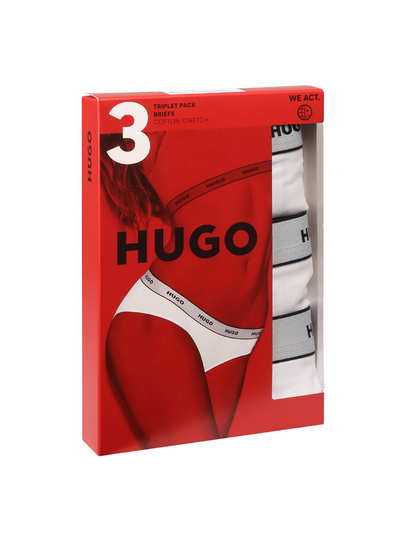 HUGO Sada troch - dámske nohavice HUGO biele