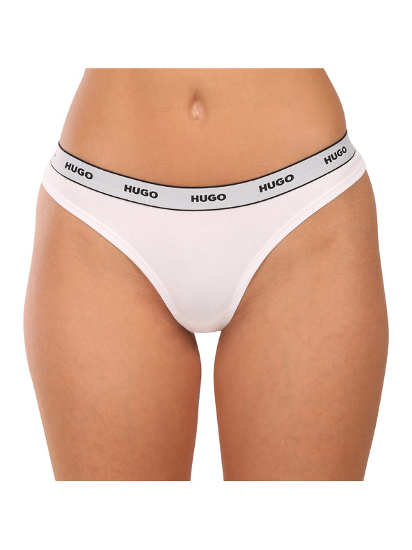 HUGO Sada troch - dámske tanga HUGO biela