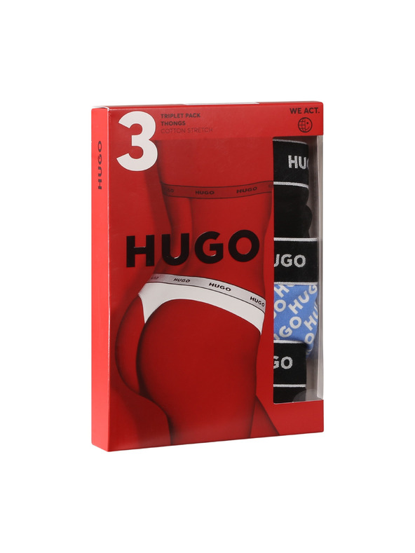 HUGO Sada troch - dámske tanga HUGO viacfarebné