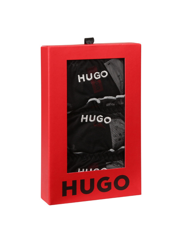 HUGO Sada troch - dámske tanga HUGO čierna