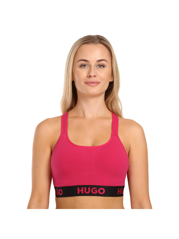 HUGO Dámska podprsenka HUGO ružová