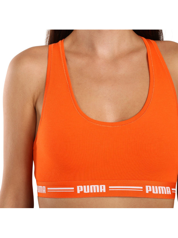 Puma Dámska športová podprsenka Puma oranžová