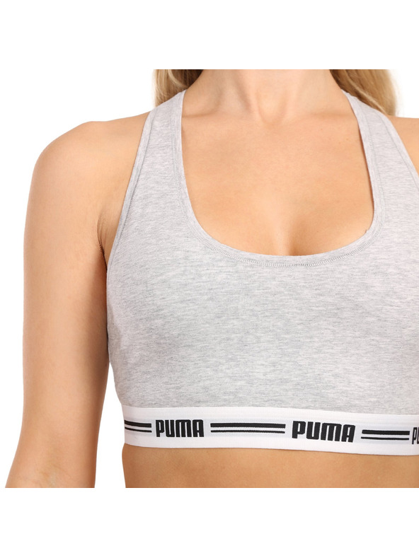 Puma Dámska športová podprsenka Puma sivá