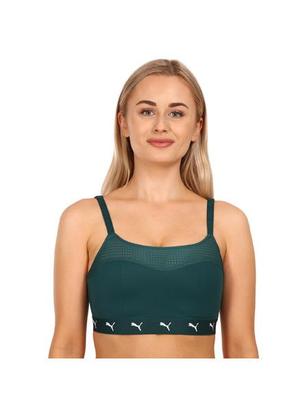 Puma Dámska športová podprsenka Puma zelená