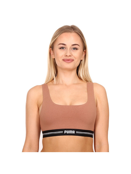 Puma Dámska športová podprsenka Puma hnedá