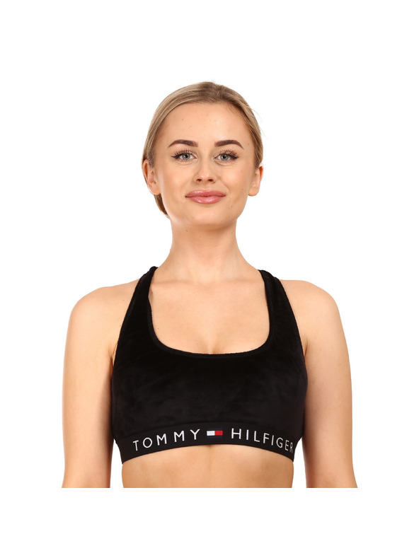 Tommy Hilfiger Dámska podprsenka Tommy Hilfiger mikrofľaš čierna