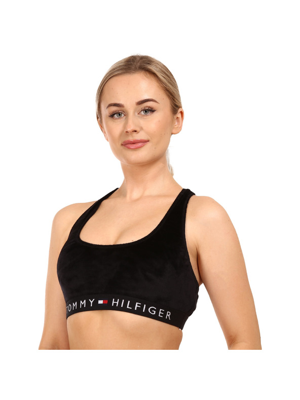 Tommy Hilfiger Dámska podprsenka Tommy Hilfiger mikrofľaš čierna