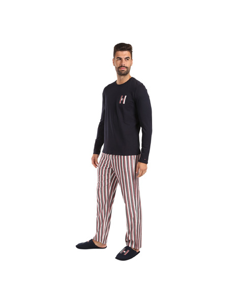 Tommy Hilfiger Pánske pyžamo Tommy Hilfiger s papučami viacfarebné v darčekovom balení