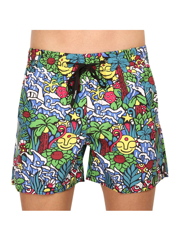 69slam Pánske plavky 69SLAM tropicamazon samoa