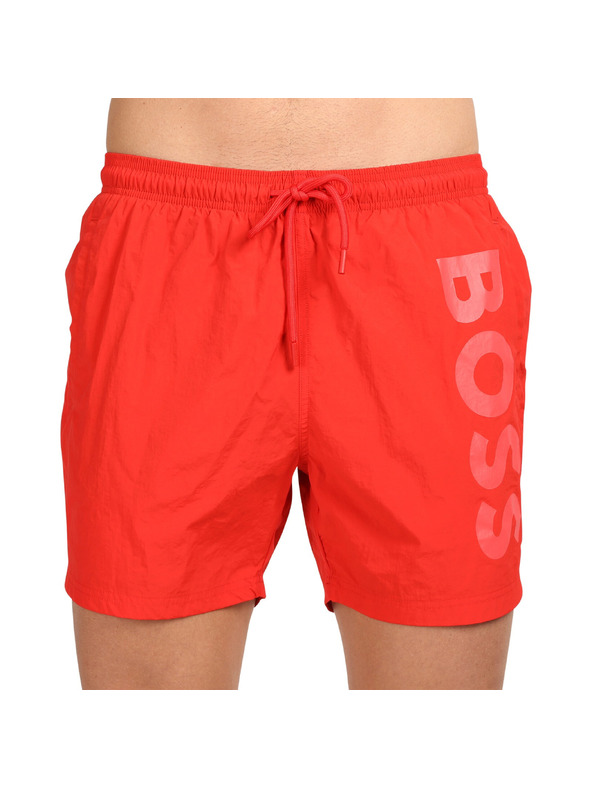 BOSS Pánske plavky BOSS červené
