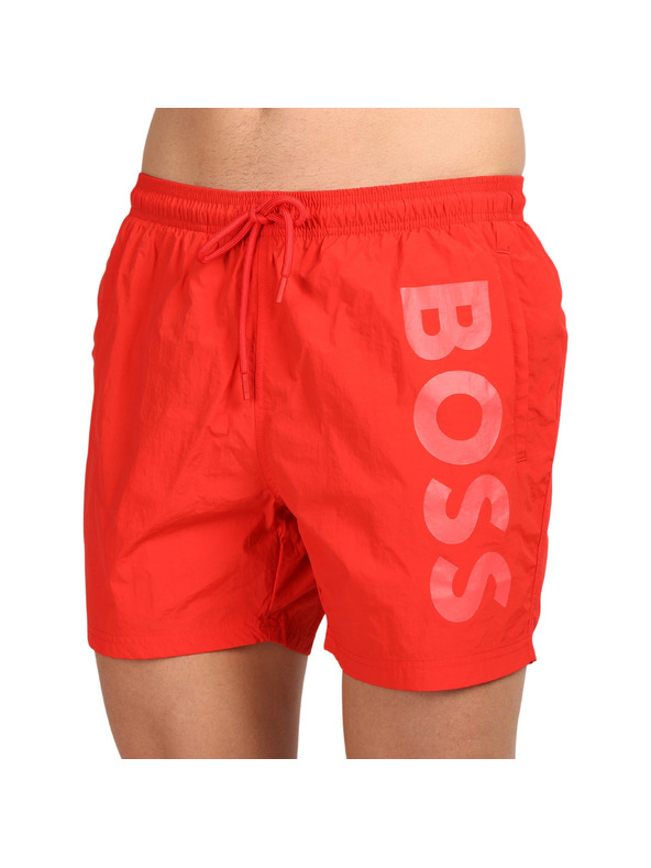 BOSS Pánske plavky BOSS červené