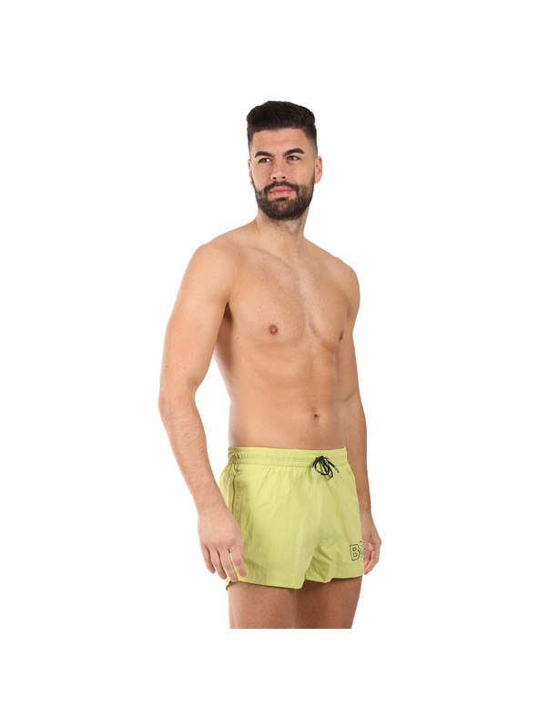 BOSS Pánske plavky BOSS žlté
