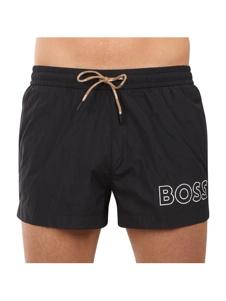 BOSS Pánske plavky BOSS čierne