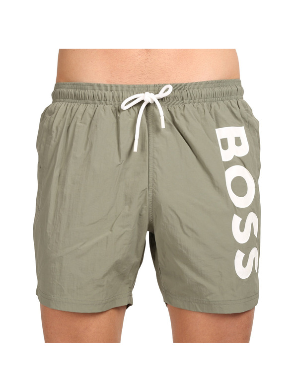 BOSS Pánske plavky BOSS zelené