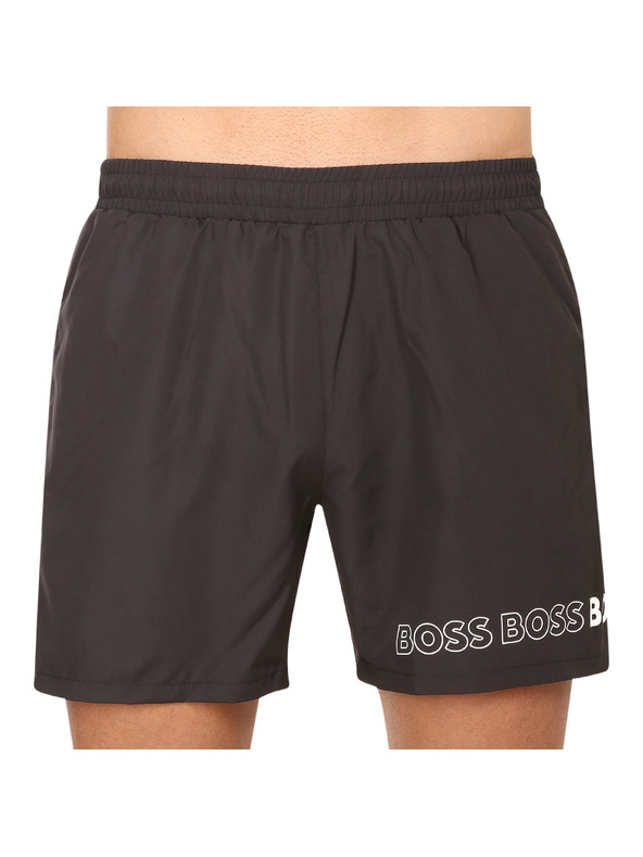 BOSS Pánske plavky BOSS čierne
