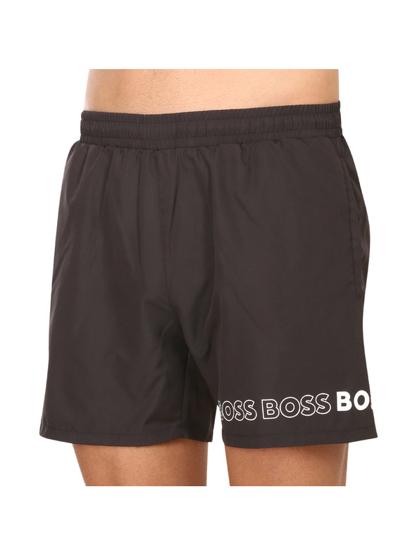 BOSS Pánske plavky BOSS čierne