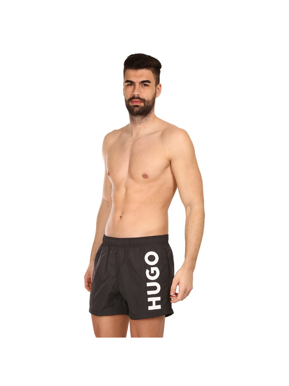 HUGO Pánske plavky HUGO čierne
