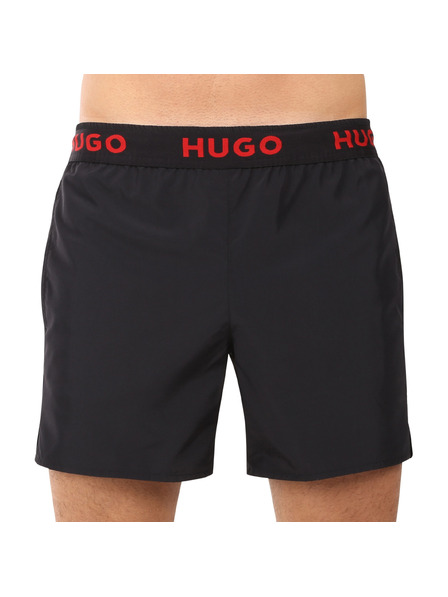 HUGO Pánske plavky HUGO čierne