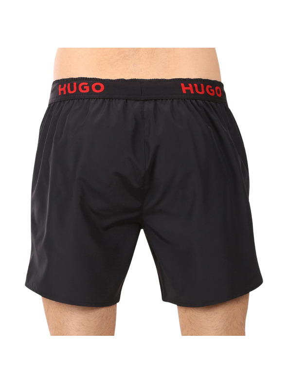 HUGO Pánske plavky HUGO čierne