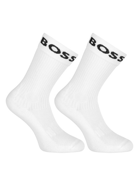BOSS Sada dvoch - ponožky BOSS biele