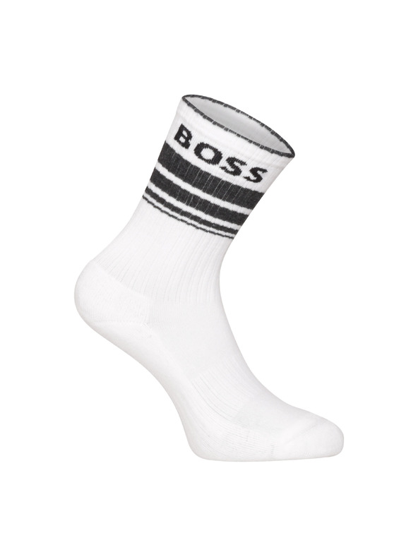 BOSS Sada troch - ponožky BOSS biele