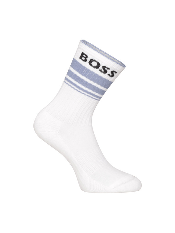 BOSS Sada troch - ponožky BOSS biele