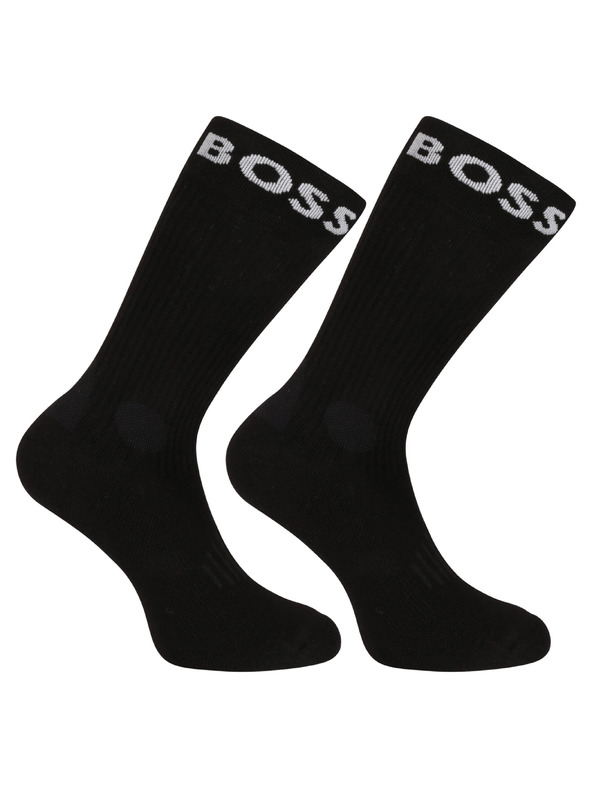 BOSS Sada dvoch - ponožky BOSS čierne