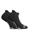 Styx Ponožky Styx nízke čierne s bielym logom