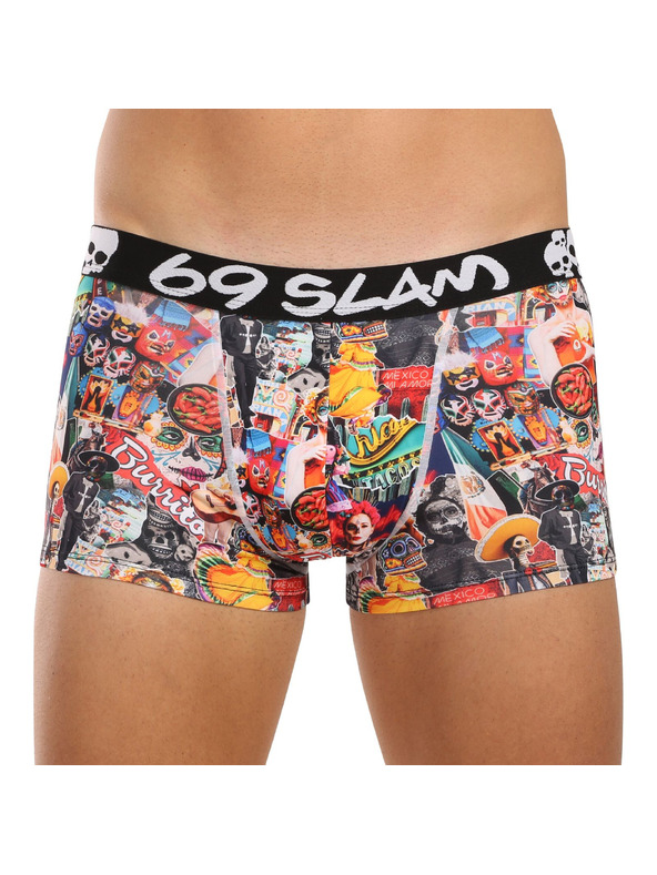 69slam Pánske boxerky 69SLAM Hip MEXICOLLAGE MASON