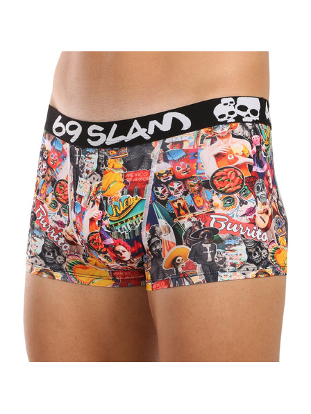 69slam Pánske boxerky 69SLAM Hip MEXICOLLAGE MASON