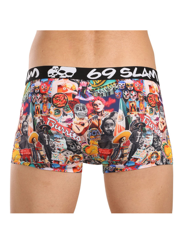 69slam Pánske boxerky 69SLAM Hip MEXICOLLAGE MASON