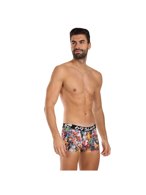 69slam Pánske boxerky 69SLAM Hip MEXICOLLAGE MASON