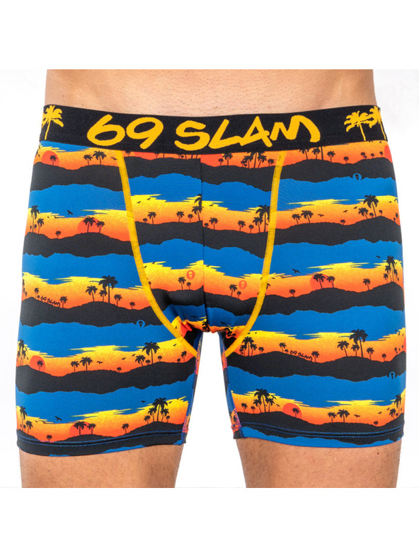 69slam Pánske boxerky 69SLAM fit sunset palm