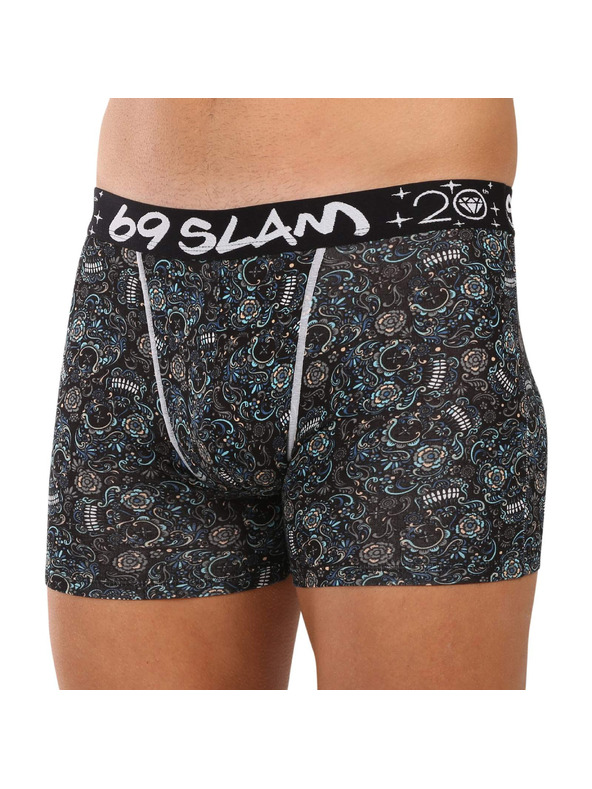 69slam Pánske boxerky 69SLAM Gilbert fit bamboo SKULLER