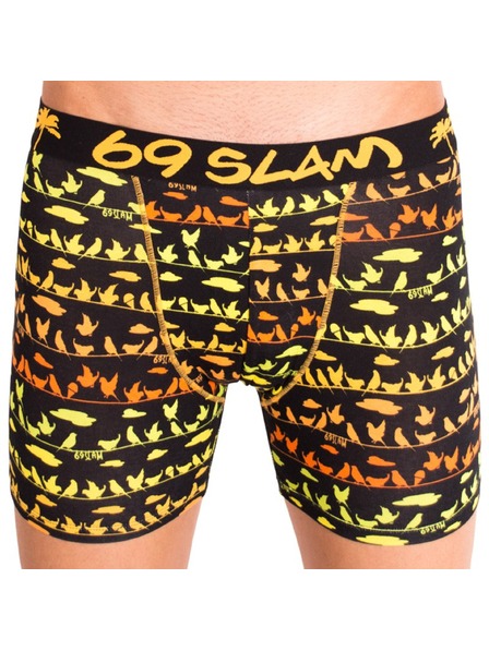 69slam Pánske boxerky 69SLAM fit bamboo bird