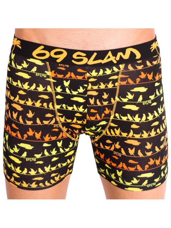 69slam Pánske boxerky 69SLAM fit bamboo bird