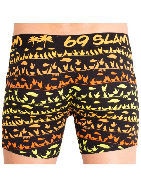 69slam Pánske boxerky 69SLAM fit bamboo bird