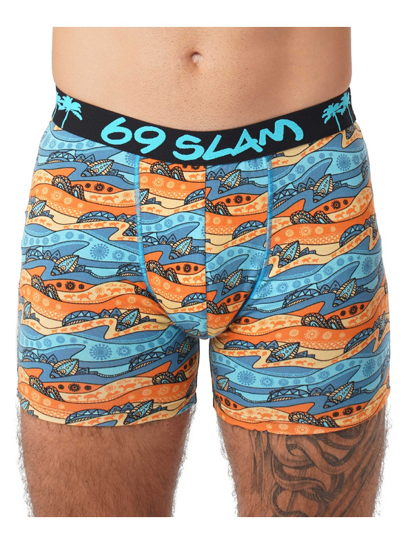 69slam Pánske boxerky 69SLAM hip bamboo WEIRD BLOCK ELIJAH